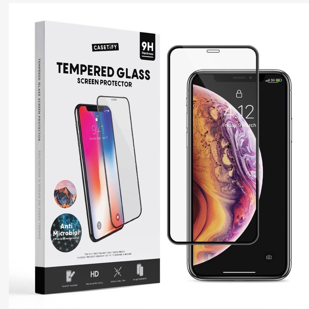Casetify Clear Tempered Glass Screen Protector for iPhone